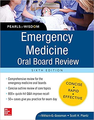 Emergency Medicine Oral Board Review: Pearls of Wisdom 2016 - اورژانس